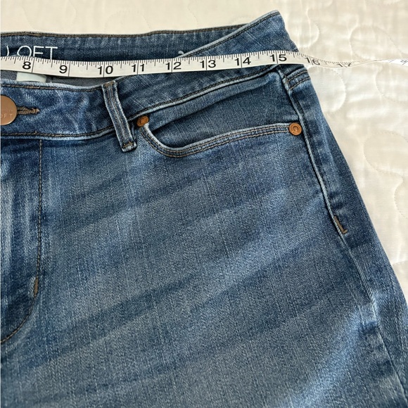 Loft Classic Blue Women's Bootcut Jeans. Size 14 Petite - Picture 3 of 8
